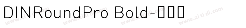 DINRoundPro Bold字体转换